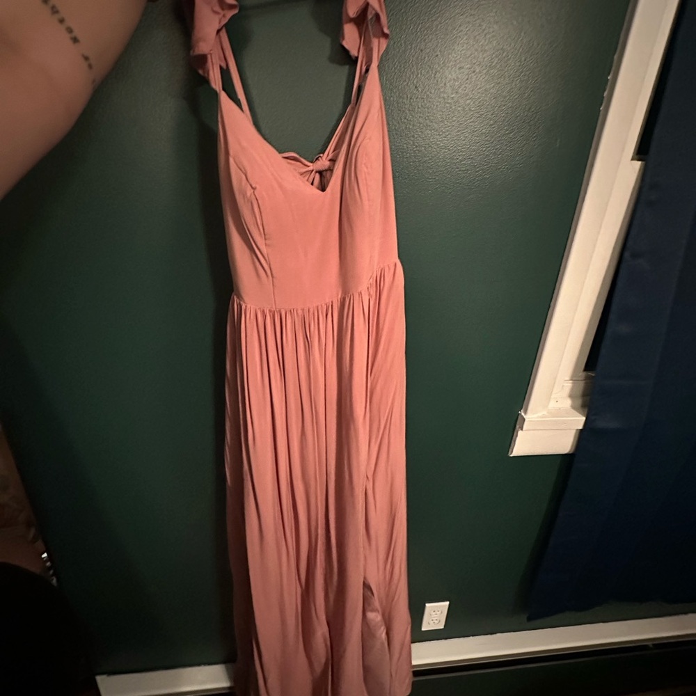 Azazie dusty rose bridesmaid dress